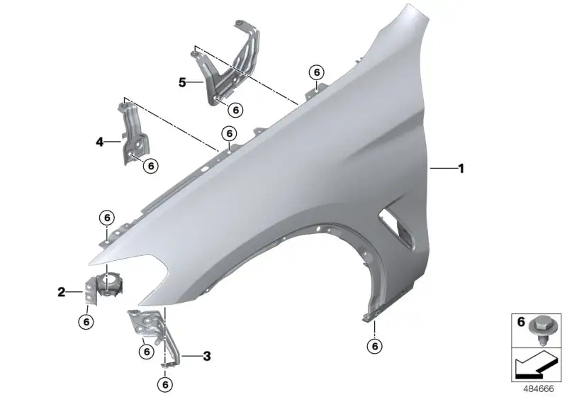BMW Seitenwand vorn rechts F97 F98 G01 G02 41007930972