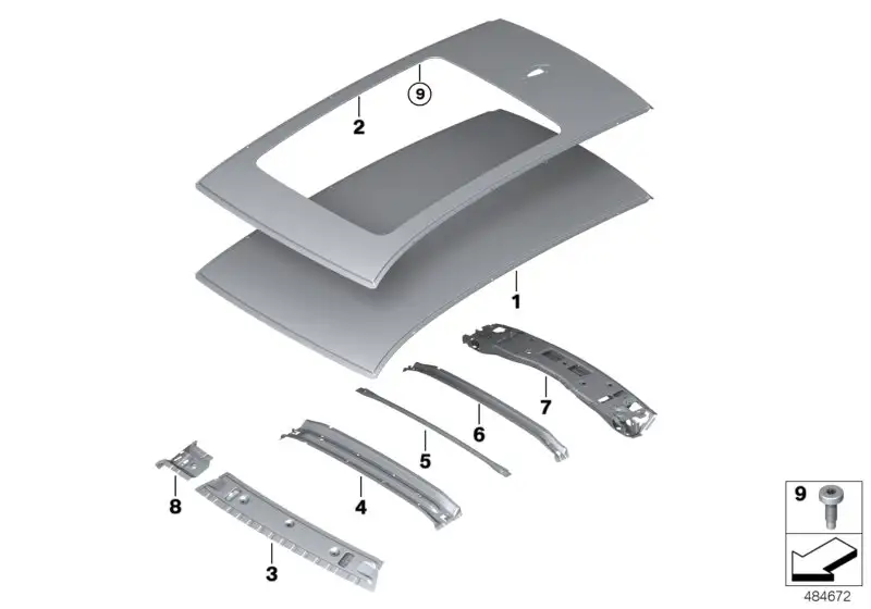 BMW Windlauf oben 41007494026 - Bildposition 03