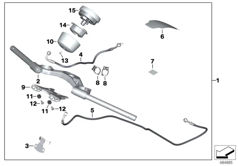 BMW Halter K22 K32 46638558744