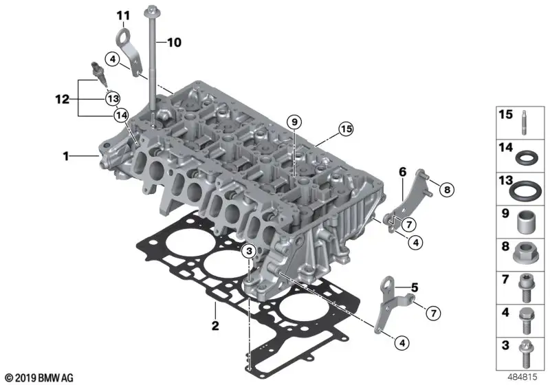 BMW Zylinderkopfdichtung F39 F20 F44 F45 F46 F48 G01 G02 G05 G20