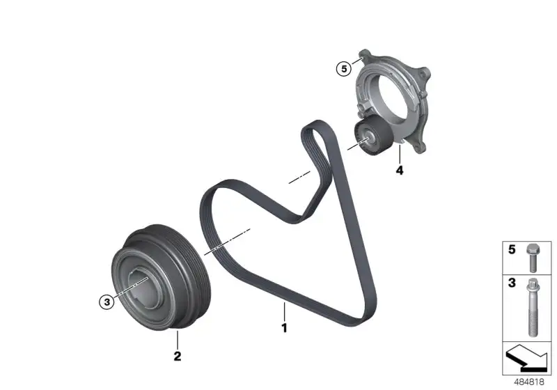 BMW Keilrippenriemen G01 G02 G05 G20 G21 G30 G31 G32 11288580361