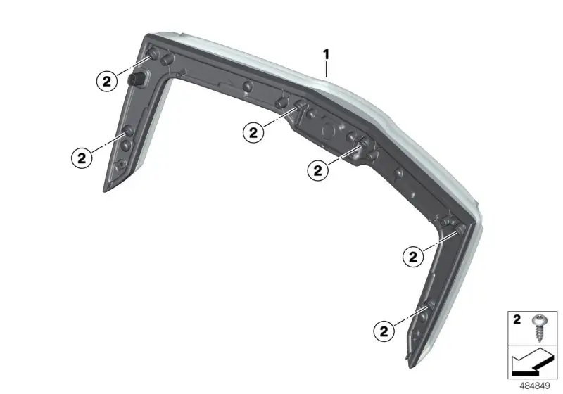 BMW Heckleuchte Topcase K61 63218560199