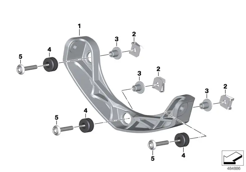 BMW Gummitülle K02 K03 63128396050