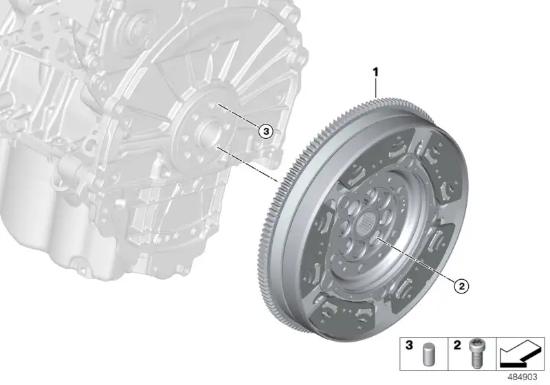 BMW Zweimassenschwungrad F45 F46 F54 F55 F56 F57 F60 21208698750