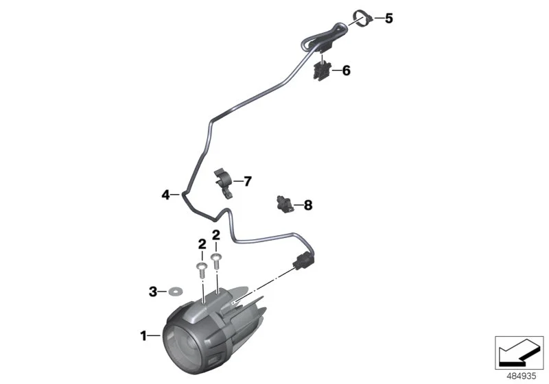 BMW LED-Zusatzscheinwerfer "Nano" K48 K61 63178559207
