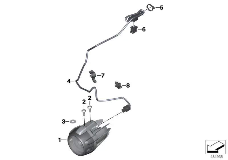 BMW LED-Zusatzscheinwerfer "Nano" K48 K61 63178559207