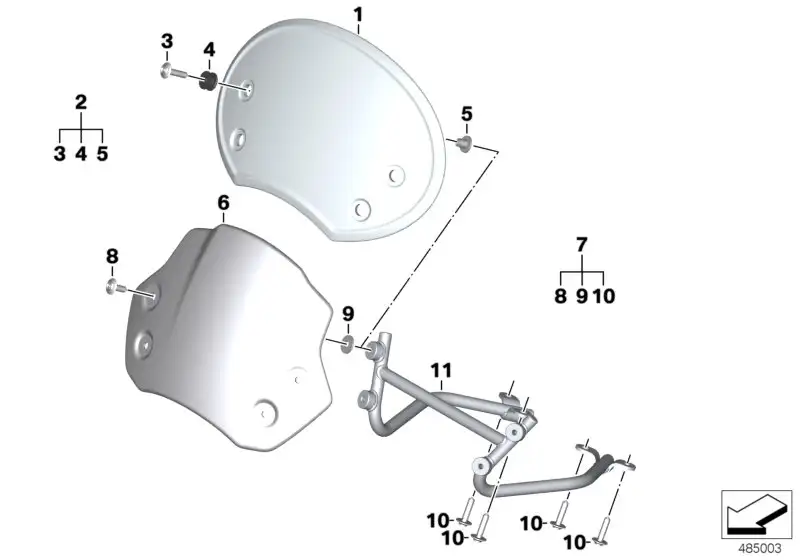 BMW Windschild Scrambler K21 K22 K23 77338559460