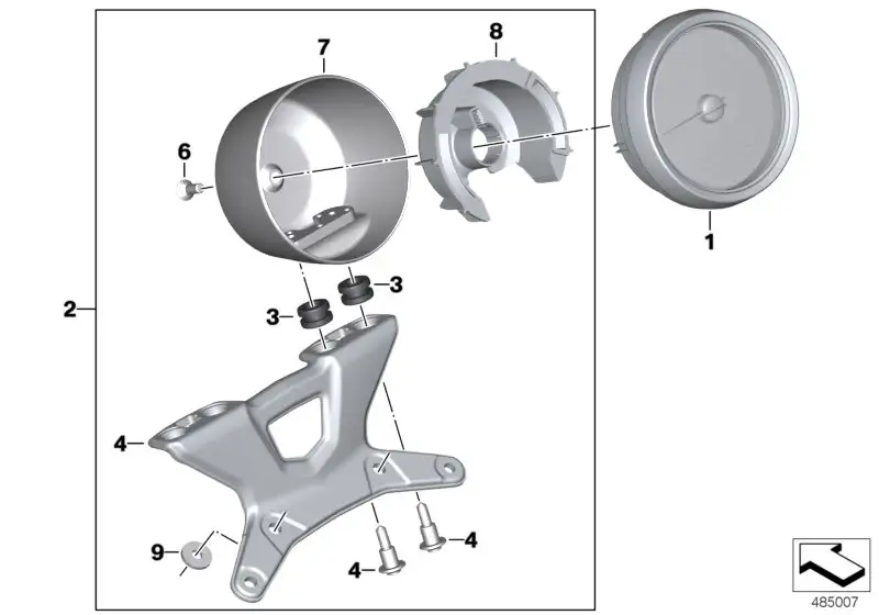 BMW Halter Doppelinstrumentenkombination 77318558093