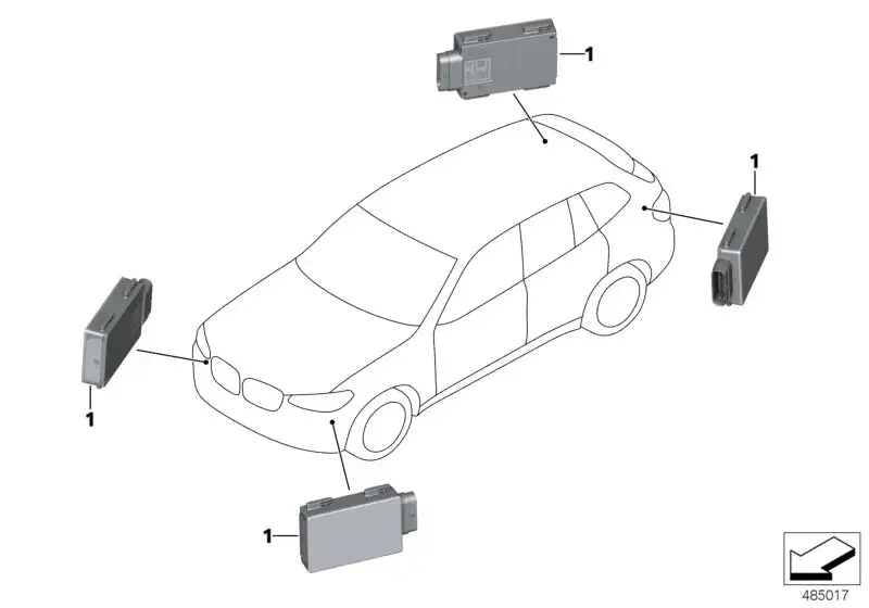 BMW Sensor Spurwechselwarnung F90 G01 G02 G11 G12 G30 G31 G32 663