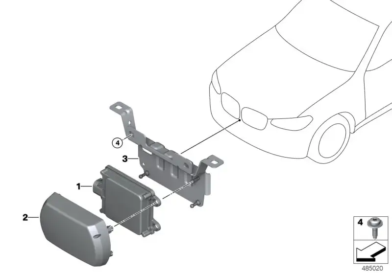 BMW Halter Sensor F97 F98 G01 G02 66316869772 - X3 G01, G08, F97,