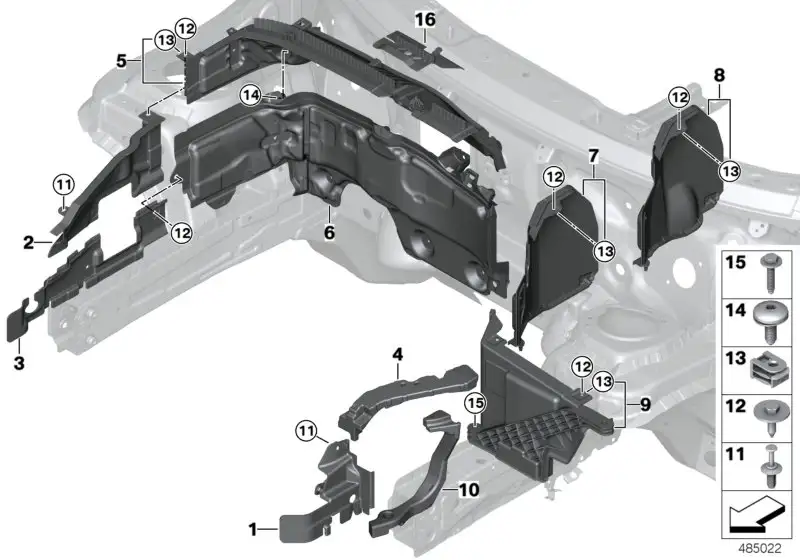 BMW Halter Batterieträger 51717351481