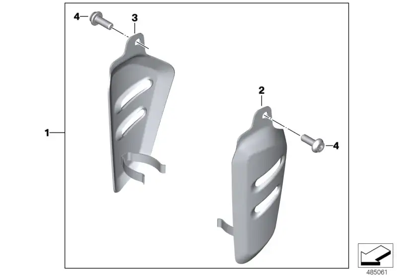 BMW Kühlerblende links K21 K22 K23 K32 K33 77128564925