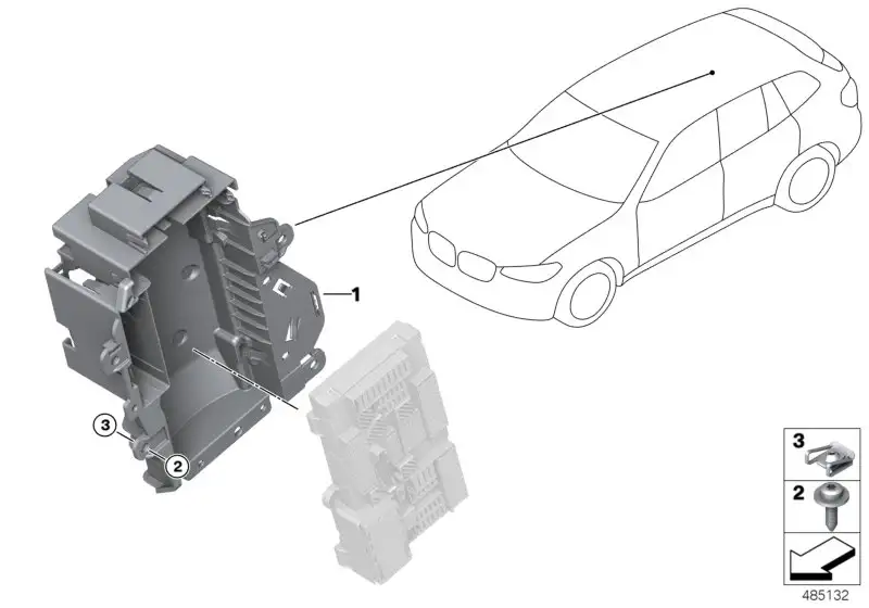 BMW Geräteträger F97 G01 61139397076 - X3 G01, G08, F97 /