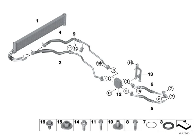 BMW Getriebeölkühler F80 F82 F83 F87N 17112284503