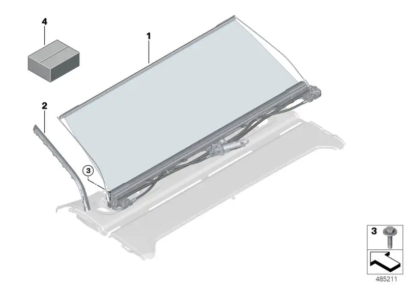 BMW Führungsschiene rechts 51467425532 - Bildposition 02