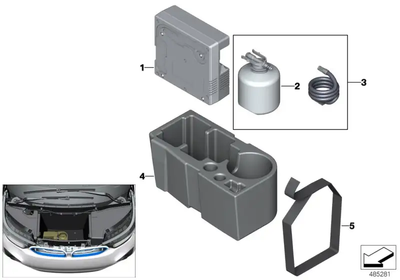 BMW Ablage Mobility System I01 71106852479 - Bildposition 04