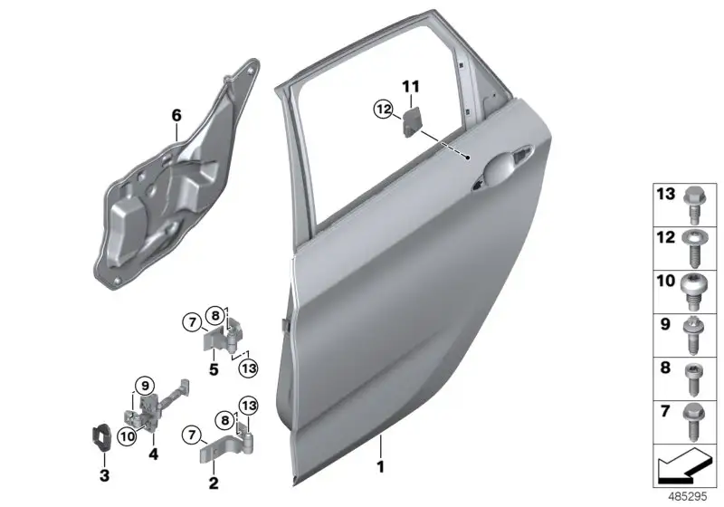 BMW Türbremse hinten F46 51227404901 - Bildposition 04
