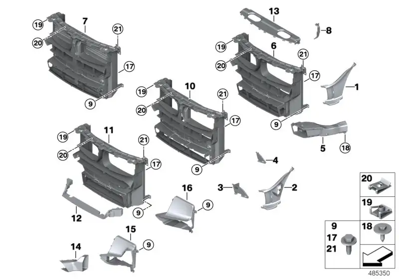 BMW Kühlluftführung F15 F16 51648057051