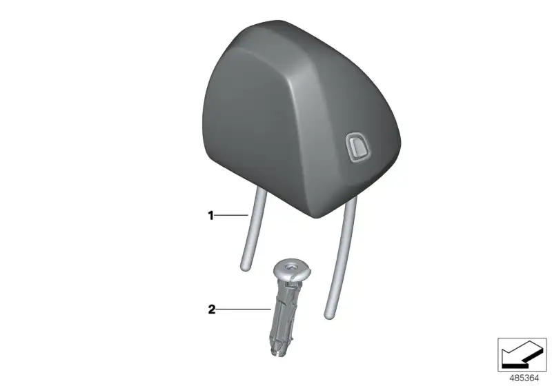 BMW Kopfstütze Leder G30 G31 G32 52108068112 - Bildposition 01