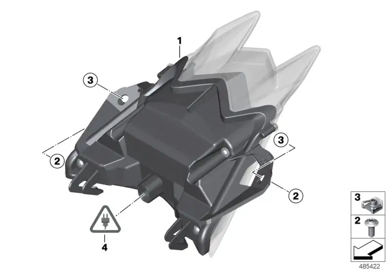 BMW LED-Heckleuchte K42 K46 K47 63217713891 - K42, K47, K46 / Bil
