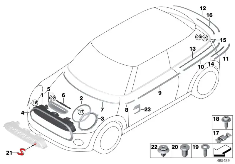 BMW Clip F56E 51139477852