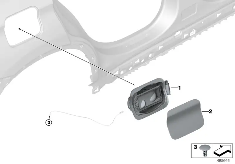 BMW Abdecktopf F48 51177359171