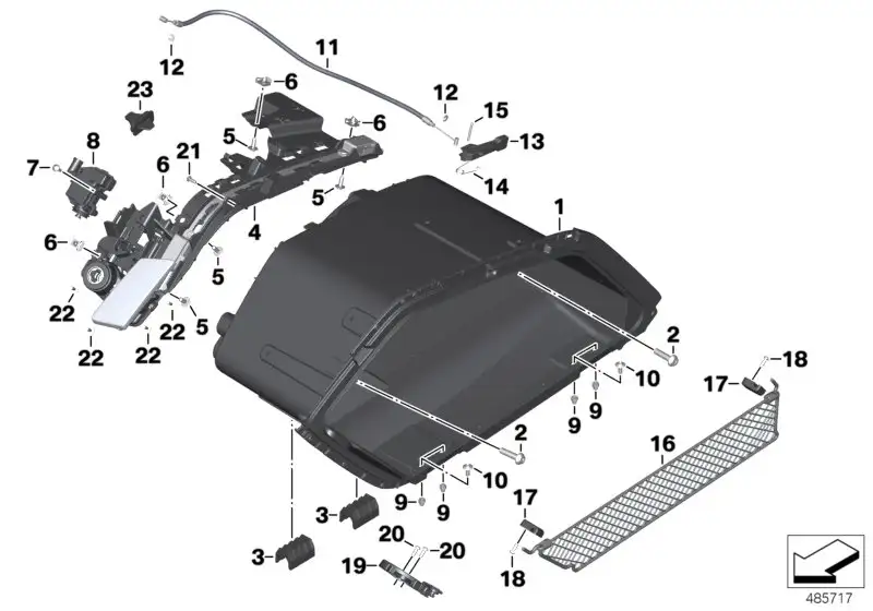 BMW Gepäcknetz K61 46548557968