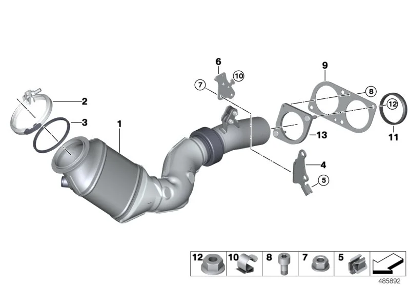 BMW Flanschbrille F80 F82 F83 F87N 18307848046