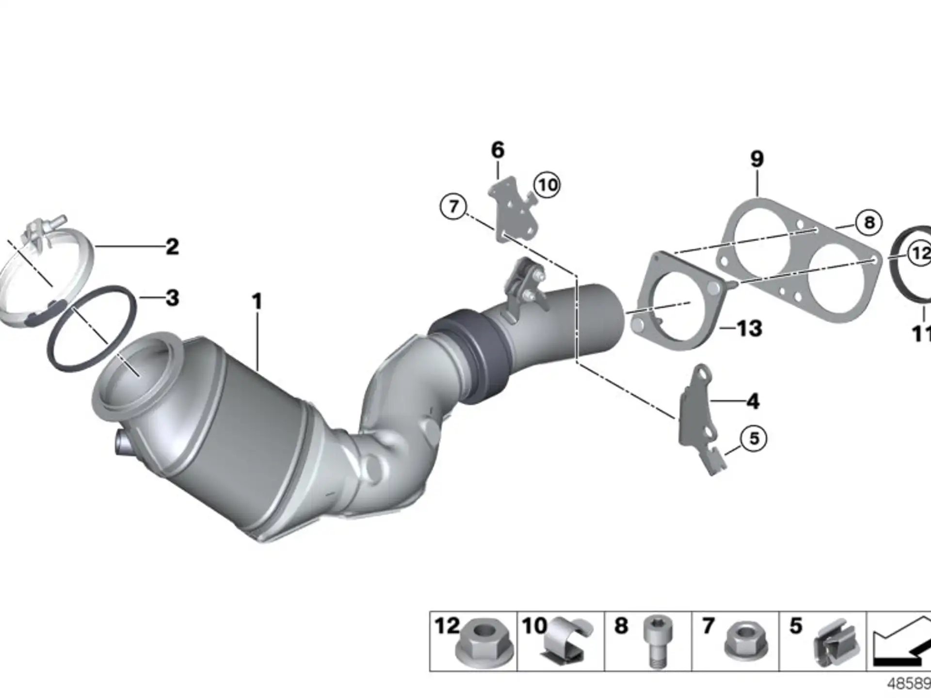 BMW Flanschbrille F80 F82 F83 F87N 18307848046