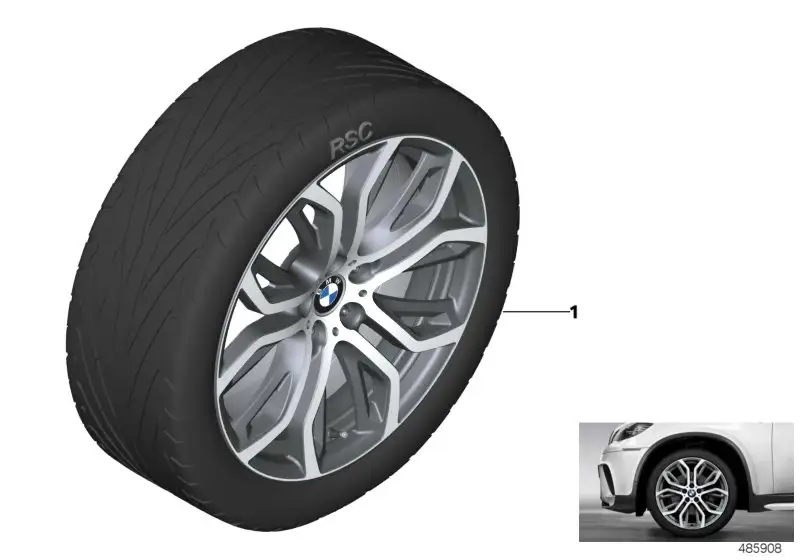 BMW Satz Radlaufblenden 21 Zoll F15 51162339010