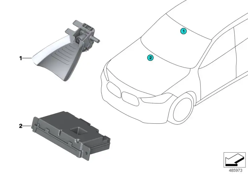 BMW KaFAS Kamera 66519458738 - Bildposition 01
