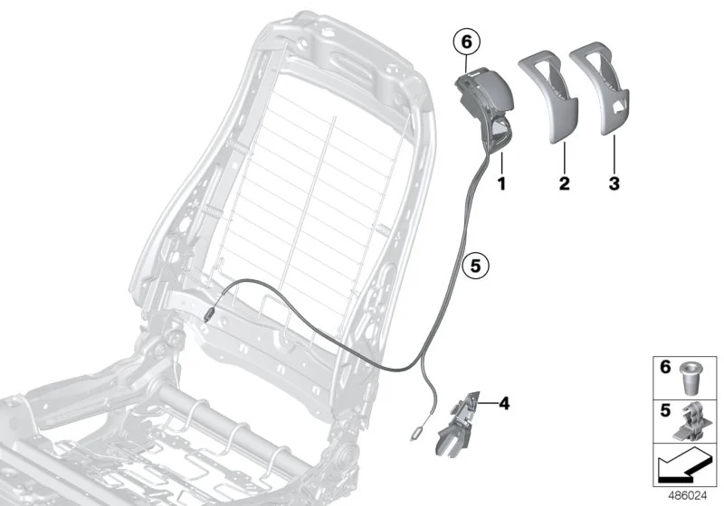 BMW Entriegelungseinheit links F21 F22 F23 F32 F87 F87N 52107315573
