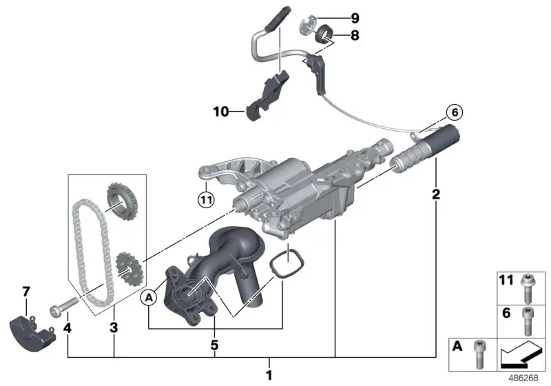 BMW Verschlussplatte F20 F21 F30 F31 R55 R56 R57 R58 R59 R60 R61