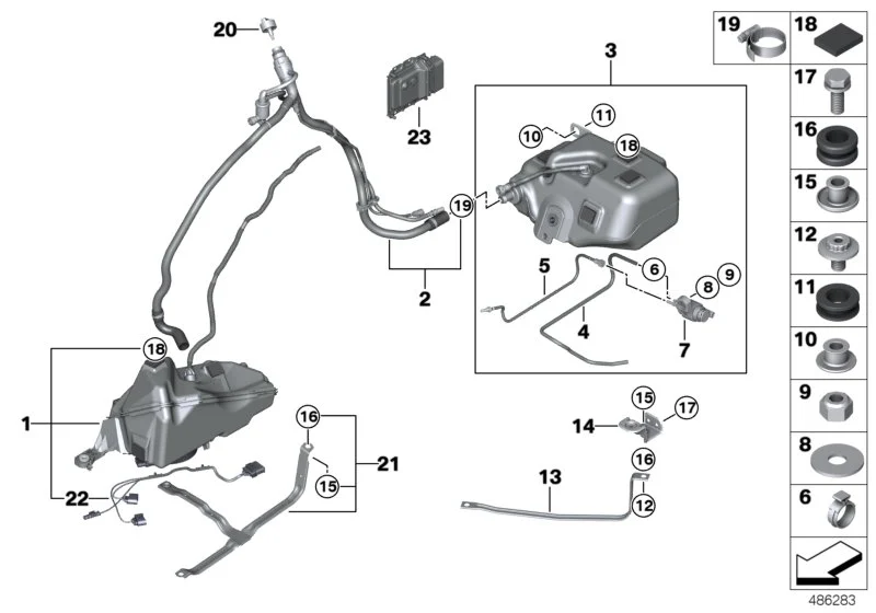 BMW Unterlegscheibe F30 F31 F32 F34 F36 K08 K17 K25 K25H K27 K29 K40 K42 K43 K46 K47 K48 K50 K51 K52 K53 K54 K61 K70 K71 K72 K73 K75 K80 K81 K82 K83 K84 R21 I12 07119904446