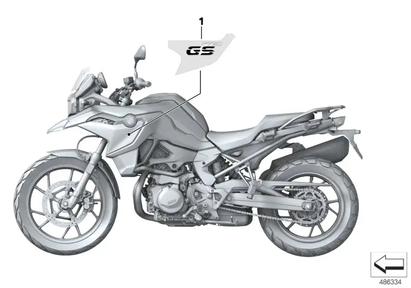 BMW Schriftzug links K80 51148389411