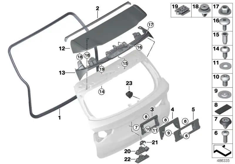 BMW Abdichtung Dachfuge F97 G01 51767458905