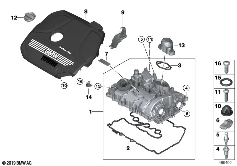 BMW Motorabdeckung F39 F20 F44 F45 F46 F48 11148656447