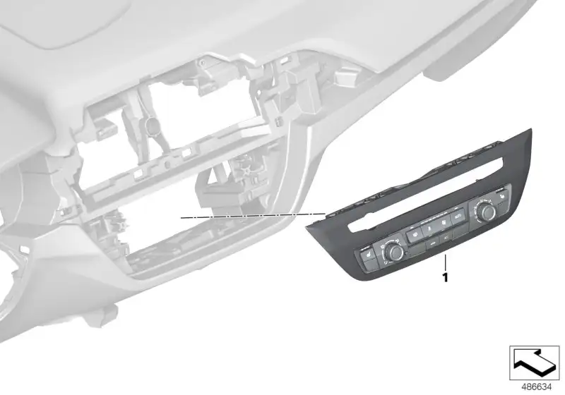 BMW Bedienteil Klimaanlage G01 G02 64116841323