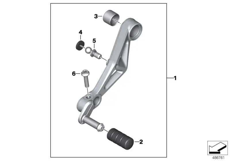 BMW Schalthebel verstellbar K80 K81 K82 23418373977