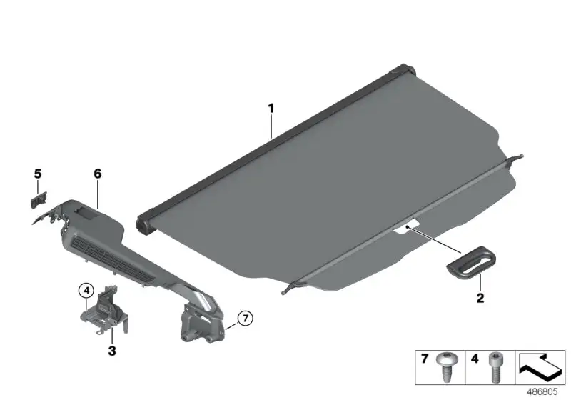 BMW Verkleidung Brüstung rechts G31 51477437738