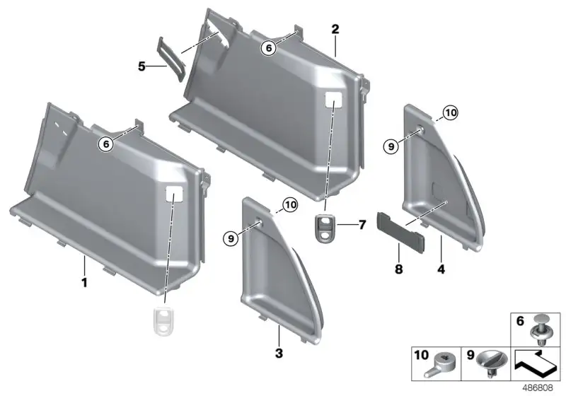BMW Klappe Gepäckraum rechts G31 51477458354