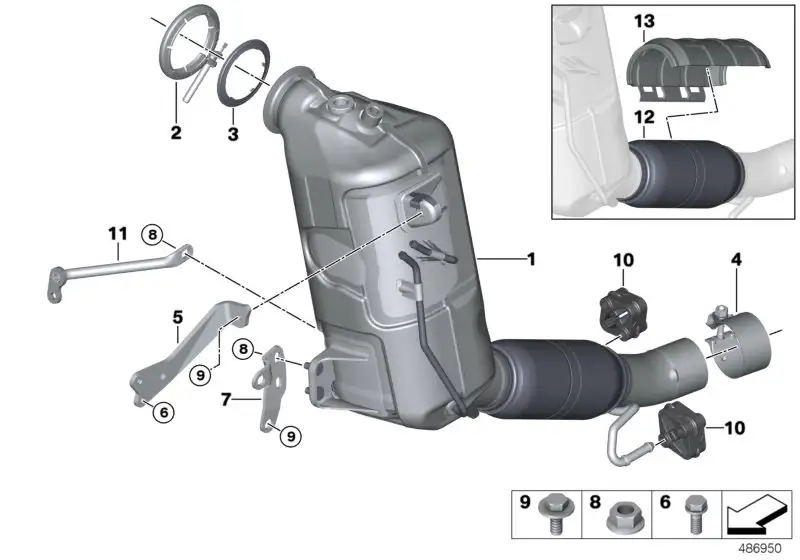 BMW Strebe F39 F45 F46 F48 F54 F55 F56 F57 F60 18208570114 - Bild