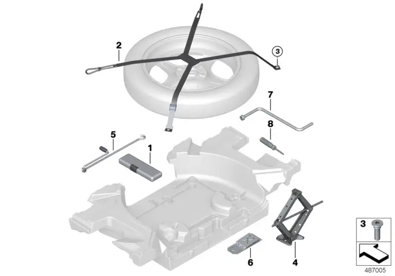 BMW Wagenheber F95 F96 G01 G02 G05 G06 G07 71106889264