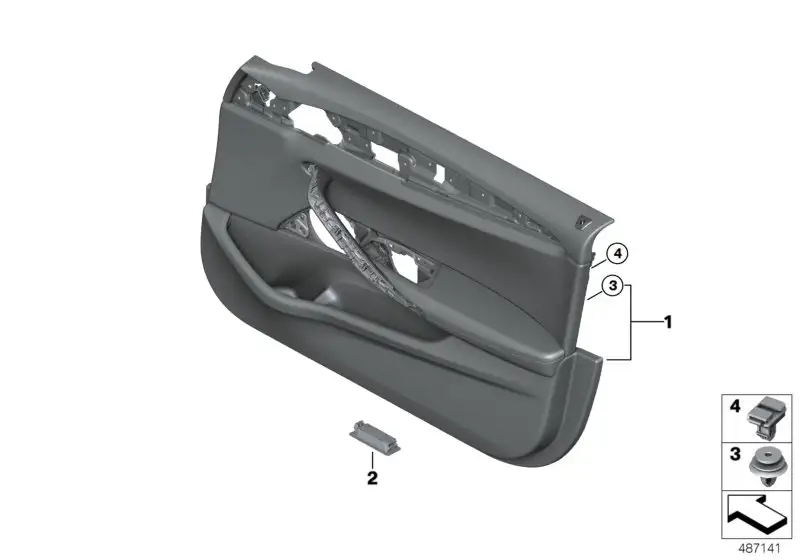 BMW Türverkleidung vorn rechts F90 51418093062