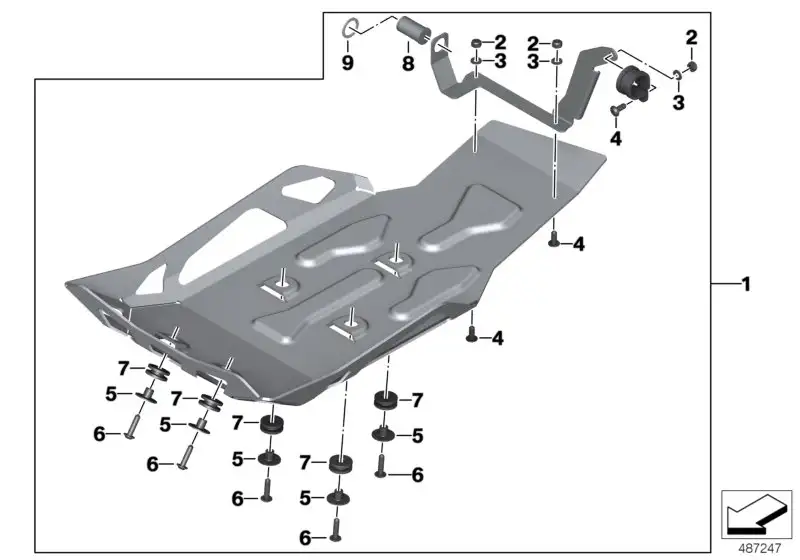 BMW Kippständer K50 K51 46528526524