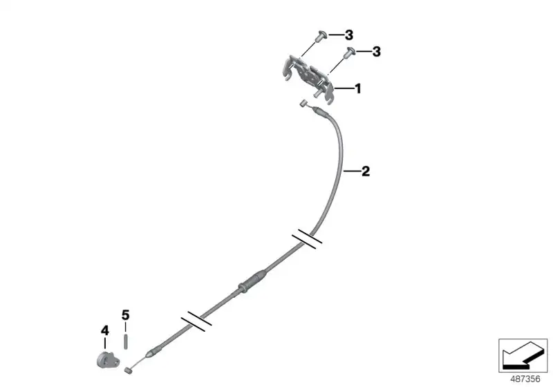BMW Bowdenzug K17 51258542098