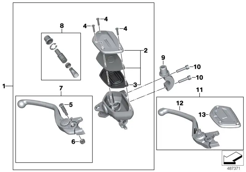 BMW Bremshebel K21 K22 K23 K32 K33 32728404096
