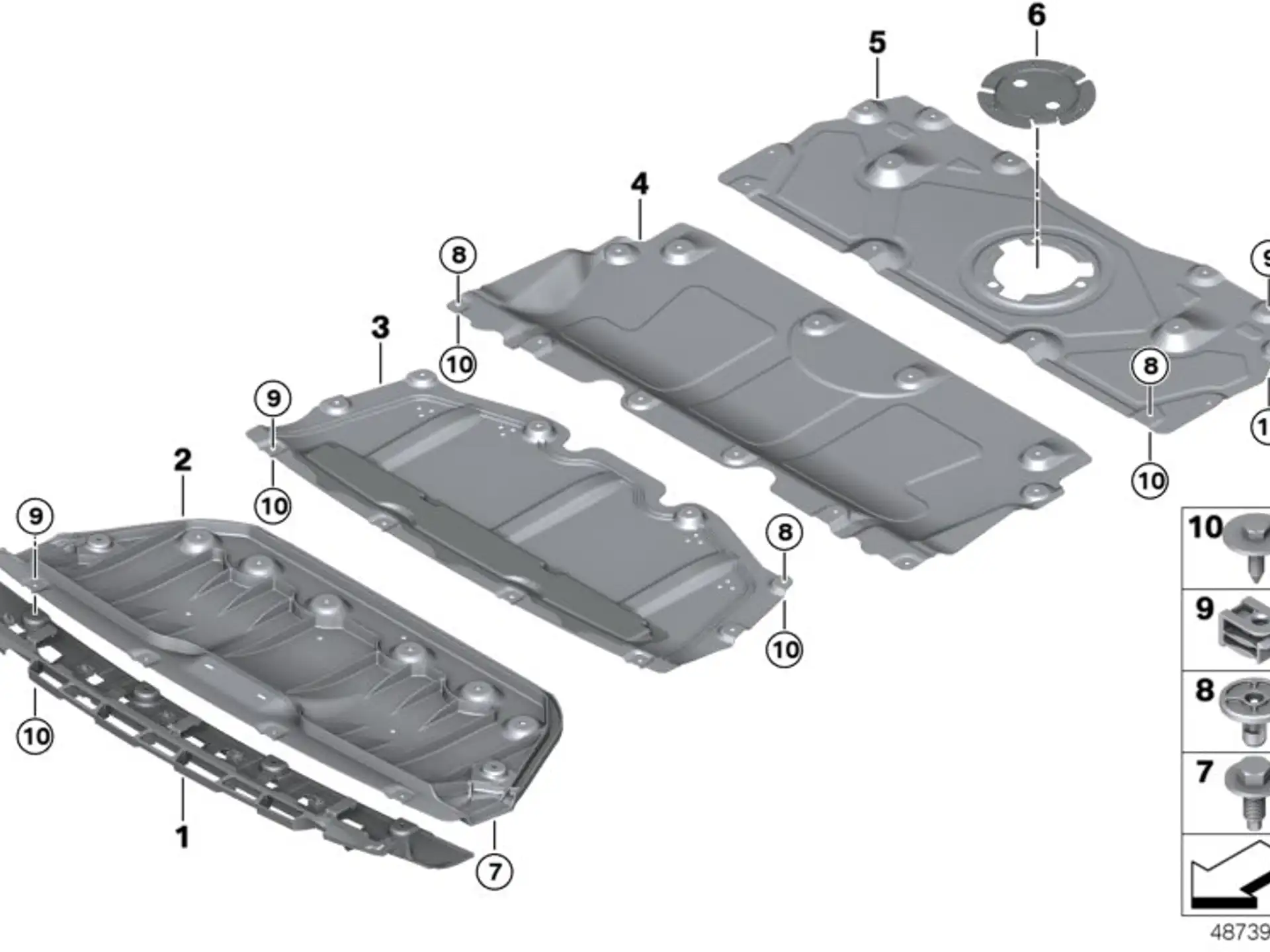 BMW Motorraumabschirmung vorn G20 G21 51757340857