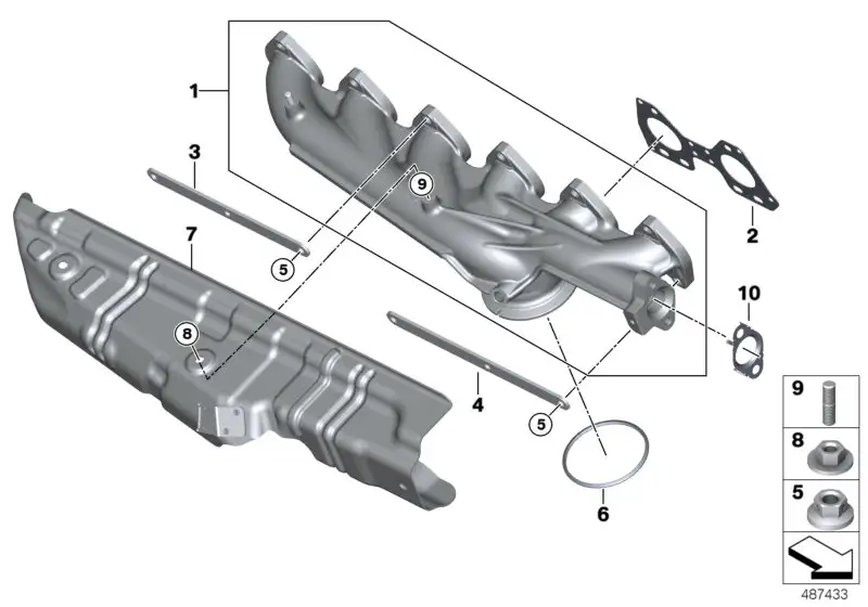 BMW Hitzeschild E70 E71 E90 E91 E92 E93 F01 F02 F07 F10 F11 F15 F