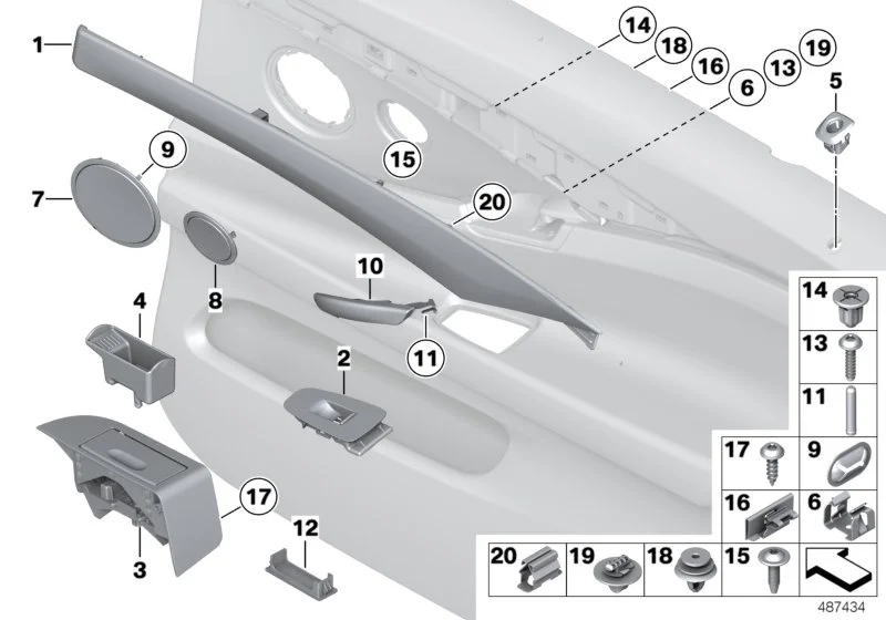 BMW Linsenschraube F01 F02 F04 F07 F10 F11 07149158760